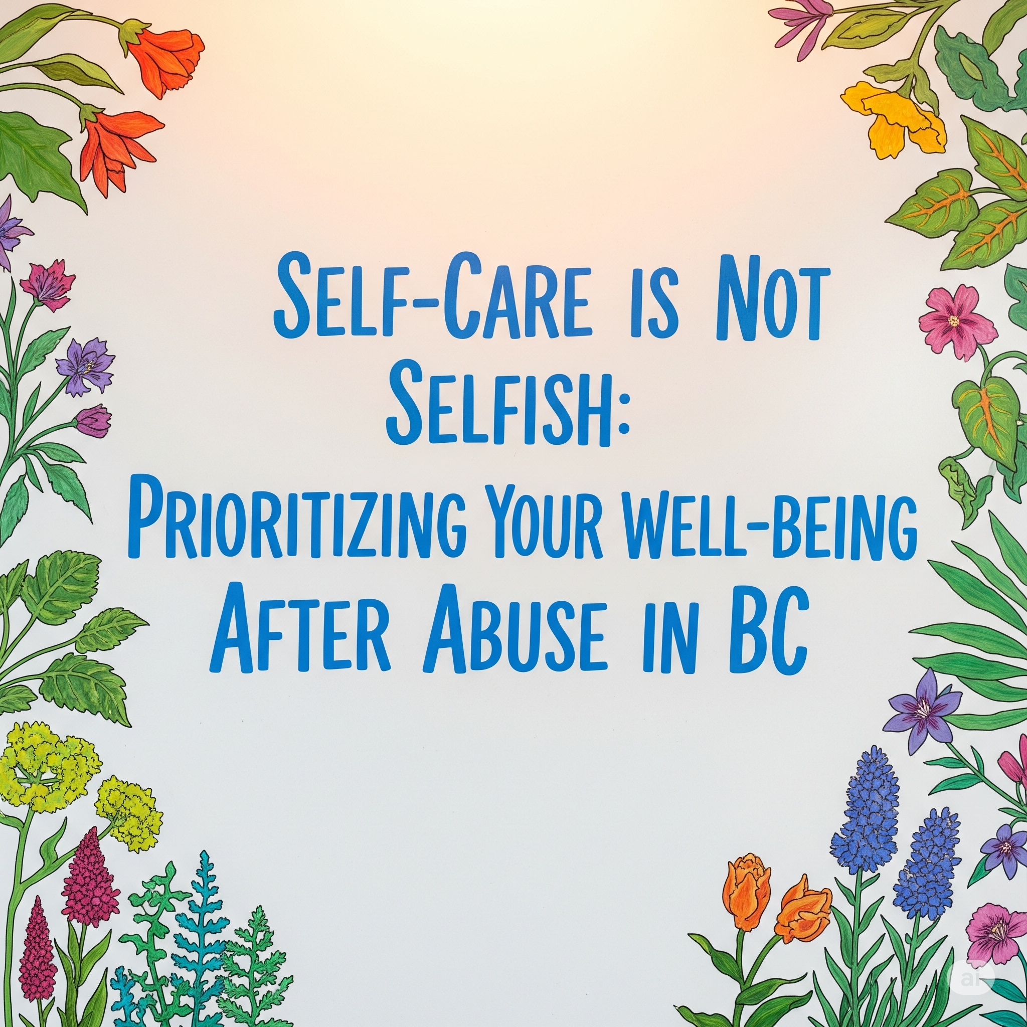 Self-Care is Not Selfish: Prioritizing Your Well-being After Abuse in BC