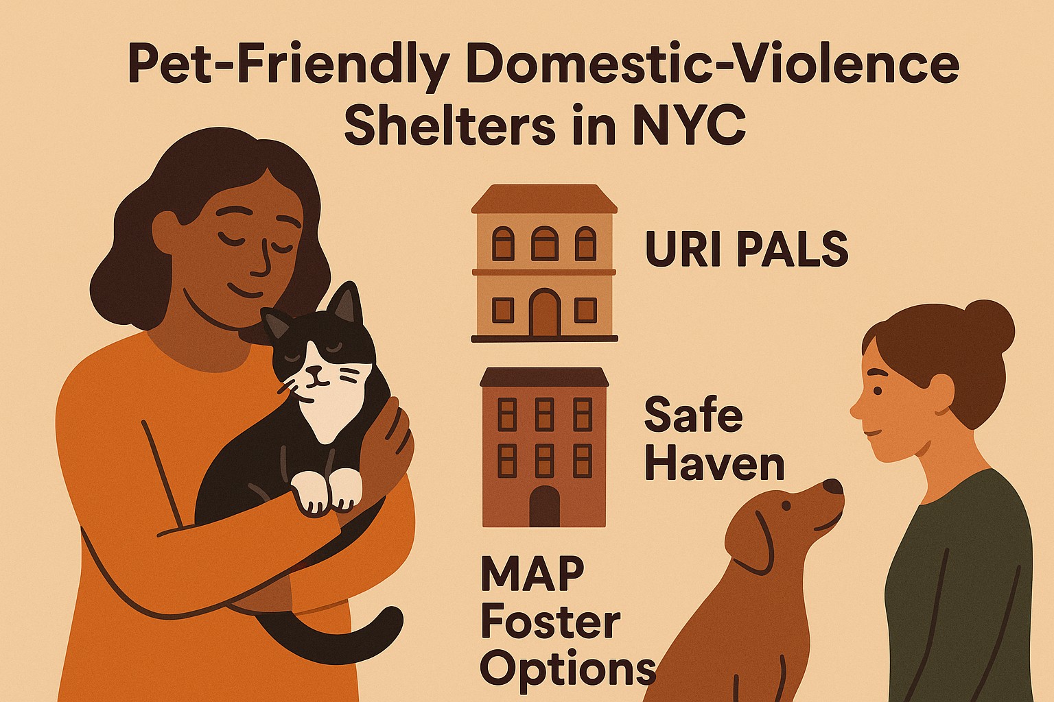 Pet-Friendly Domestic-Violence Shelters in NYC: URI PALS, Safe Haven & MAP Foster Options Explained
