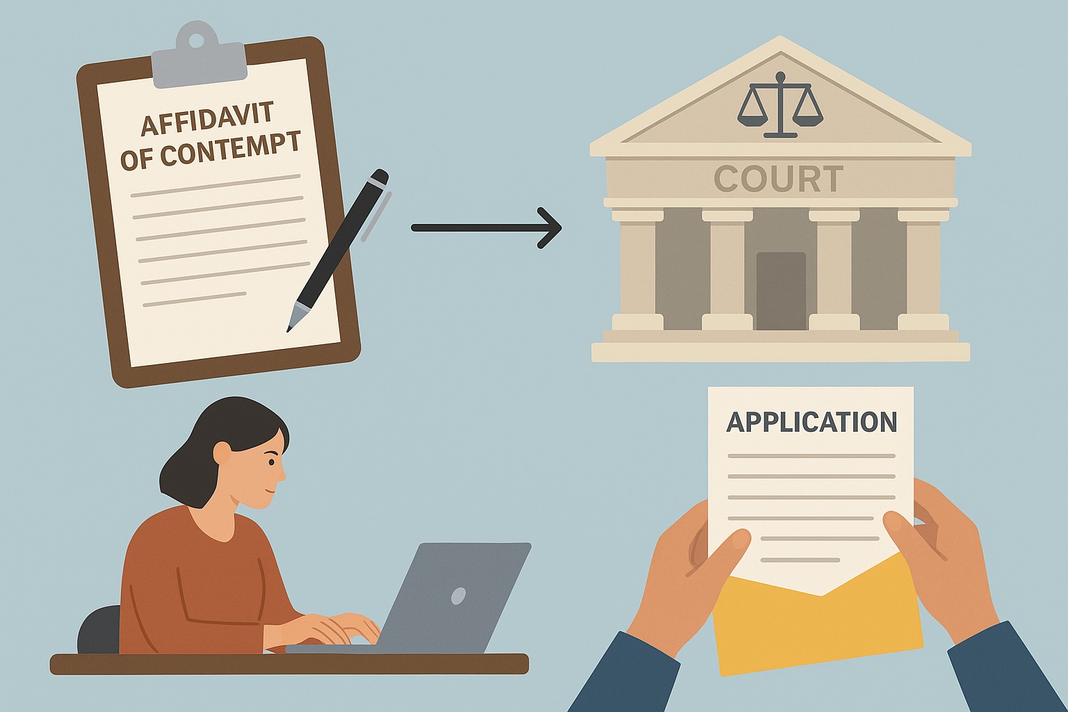 How to File an Affidavit of Contempt in Ontario Court
