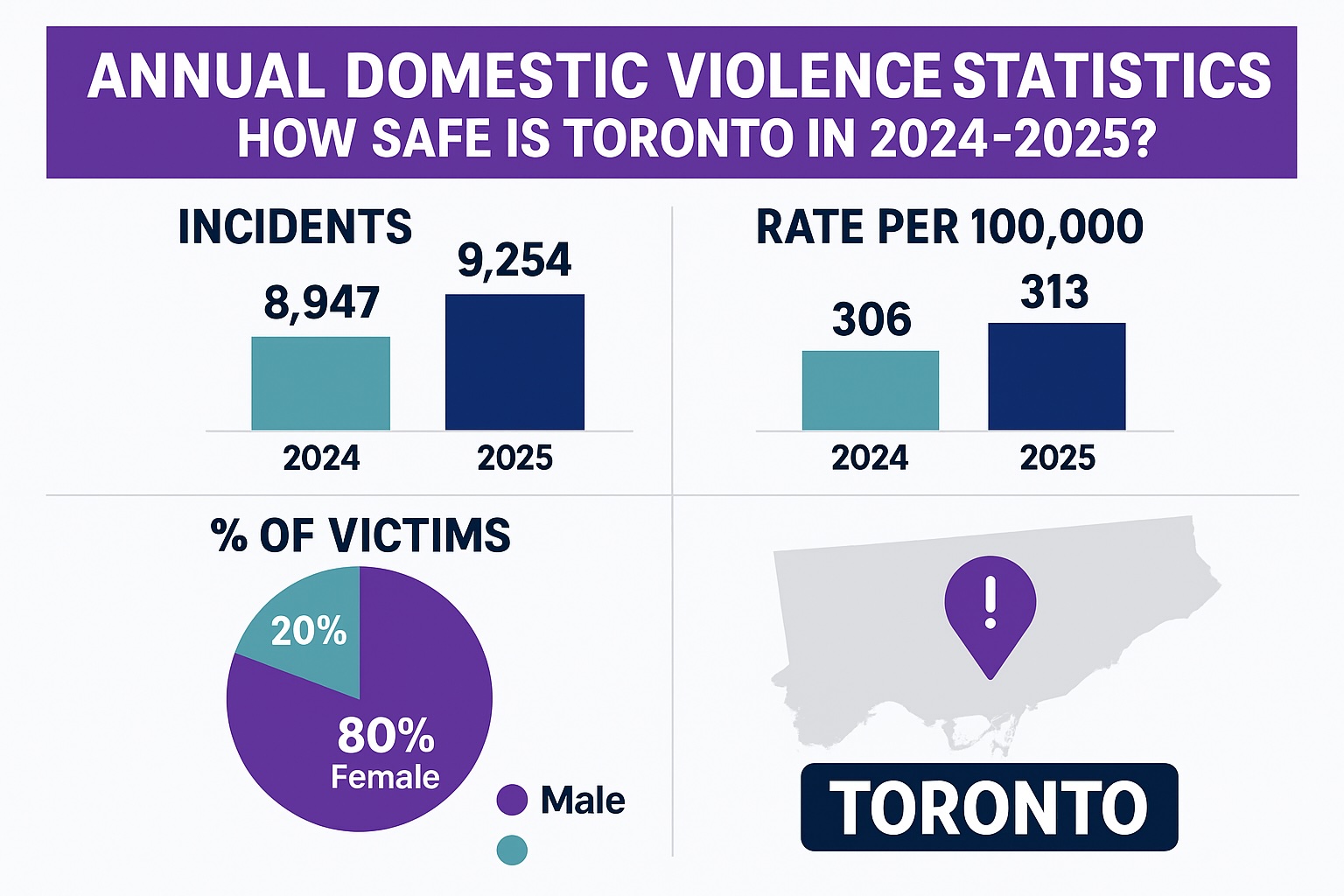Annual Domestic Violence Statistics: How Safe Is Toronto in 2024-2025?