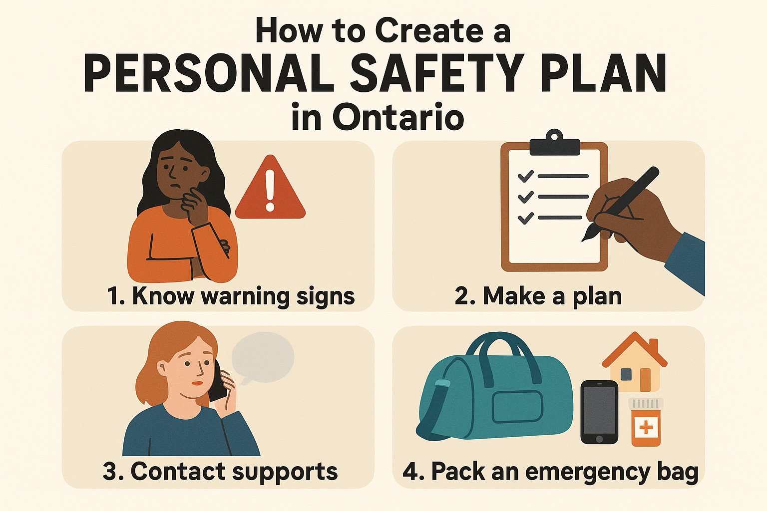 How to Create a Personal Safety Plan in Ontario