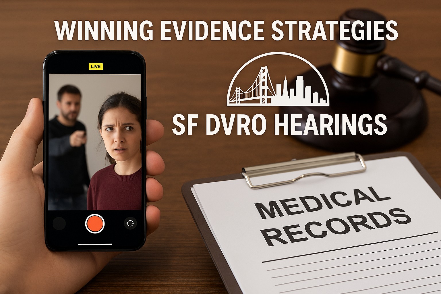 Winning Evidence Strategies: Capturing iPhone Live Photos & Medical Records for SF DVRO Hearings