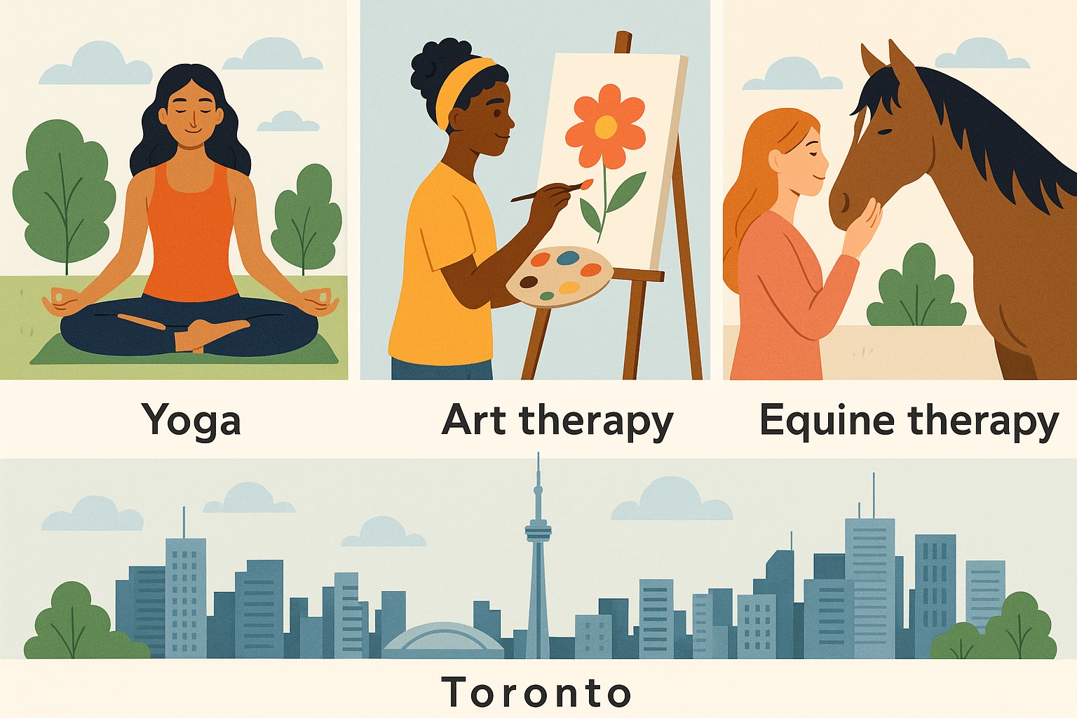 Free or Low-Cost Yoga, Art & Equine Therapy Programs in Toronto