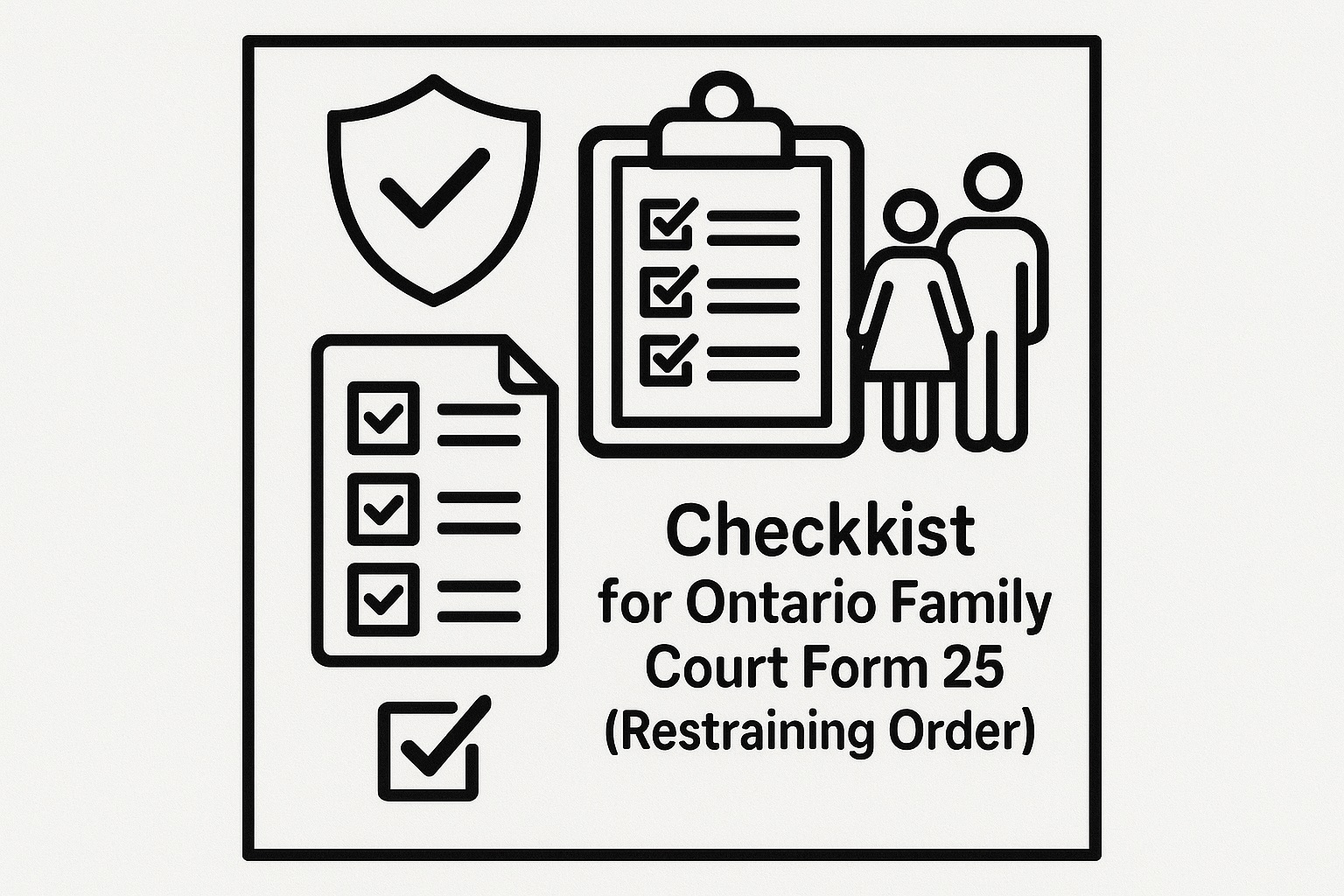 🛡️ Ontario Family Court Form 25 (Restraining Order) Checklist