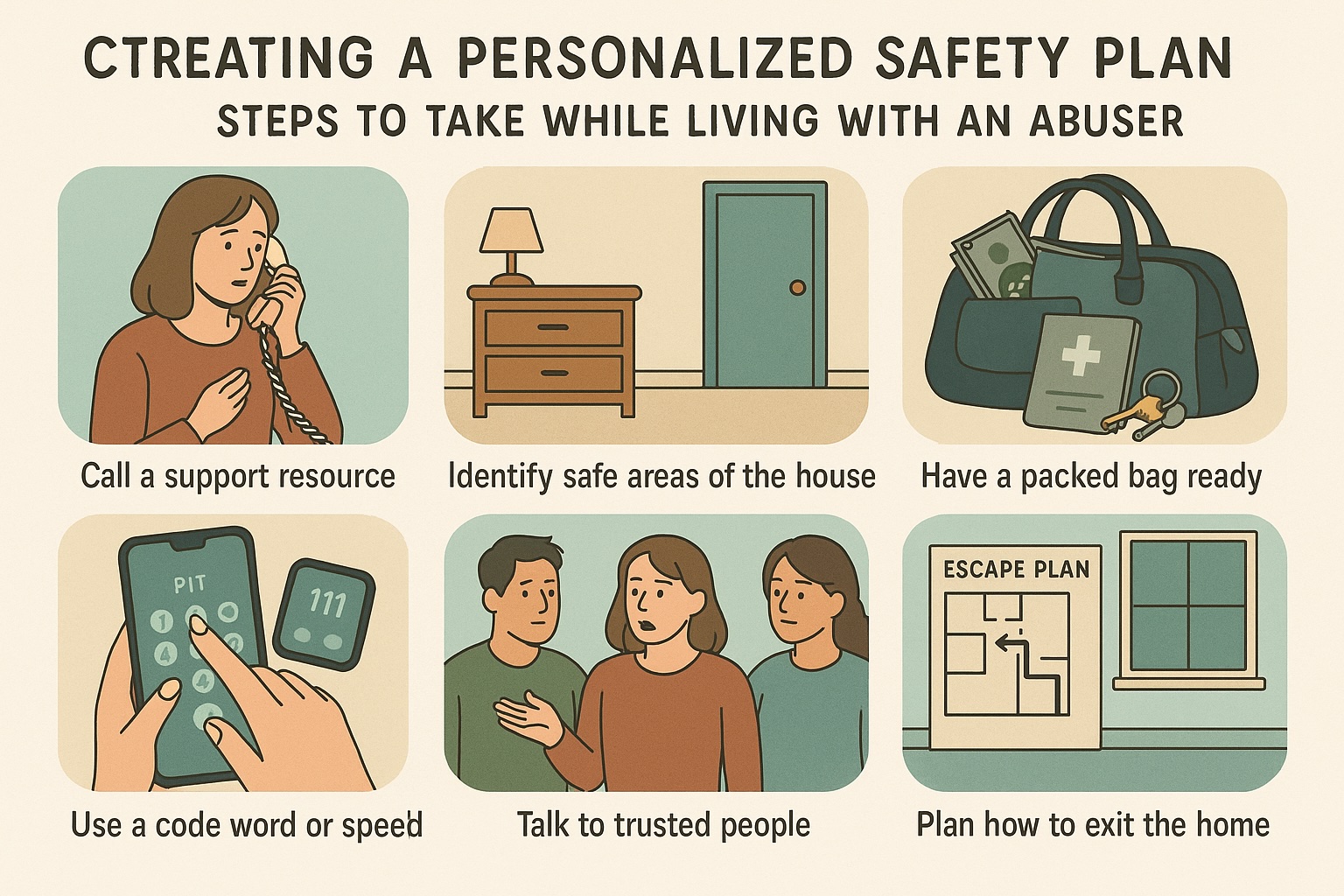 Creating a Personalized Safety Plan: Steps to Take While Living With an Abuser