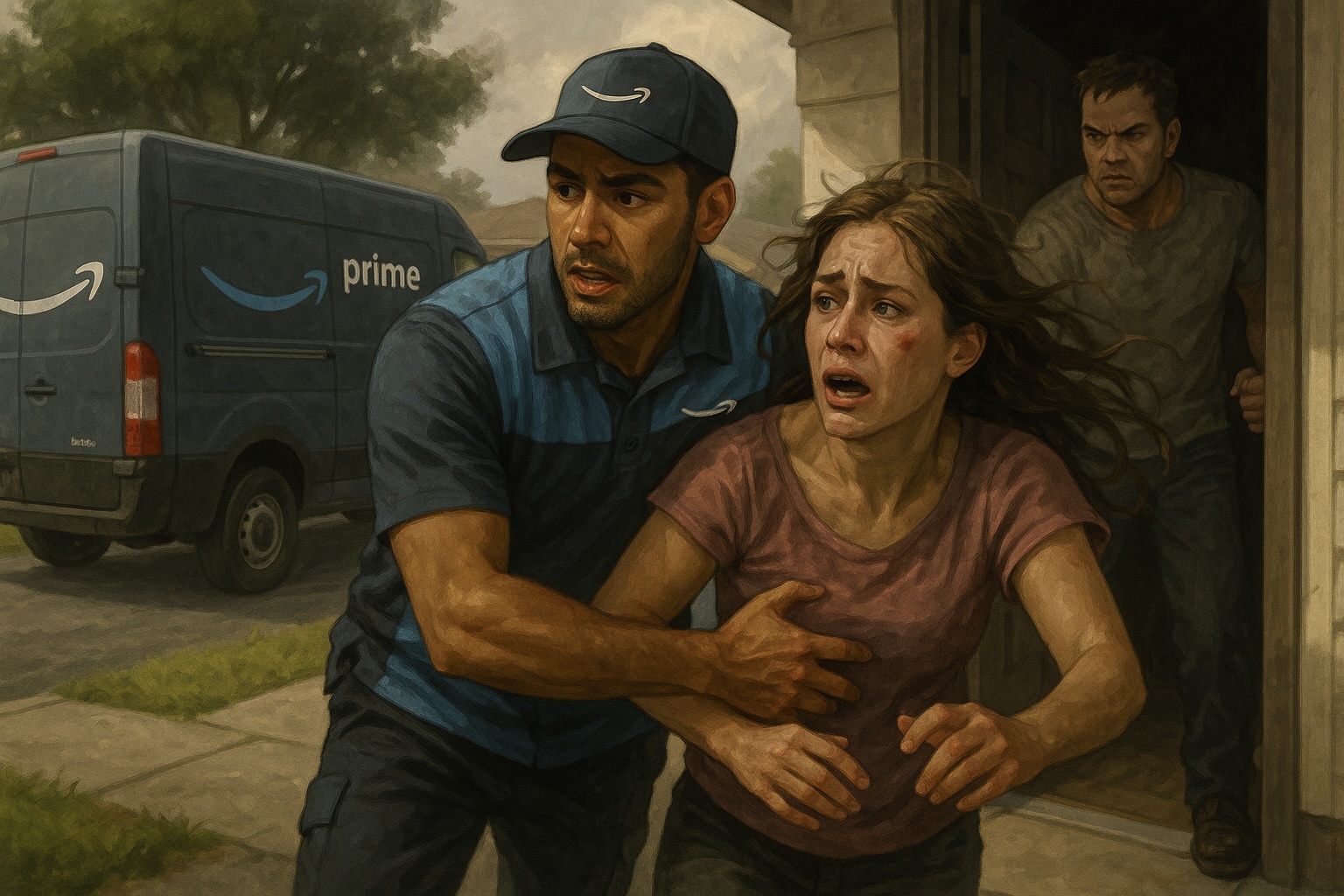 Amazon Driver Rescues Domestic Violence Victim in Florida