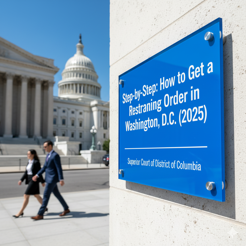 Step-by-Step: How to Get a Restraining Order in Washington, D.C. (2025)