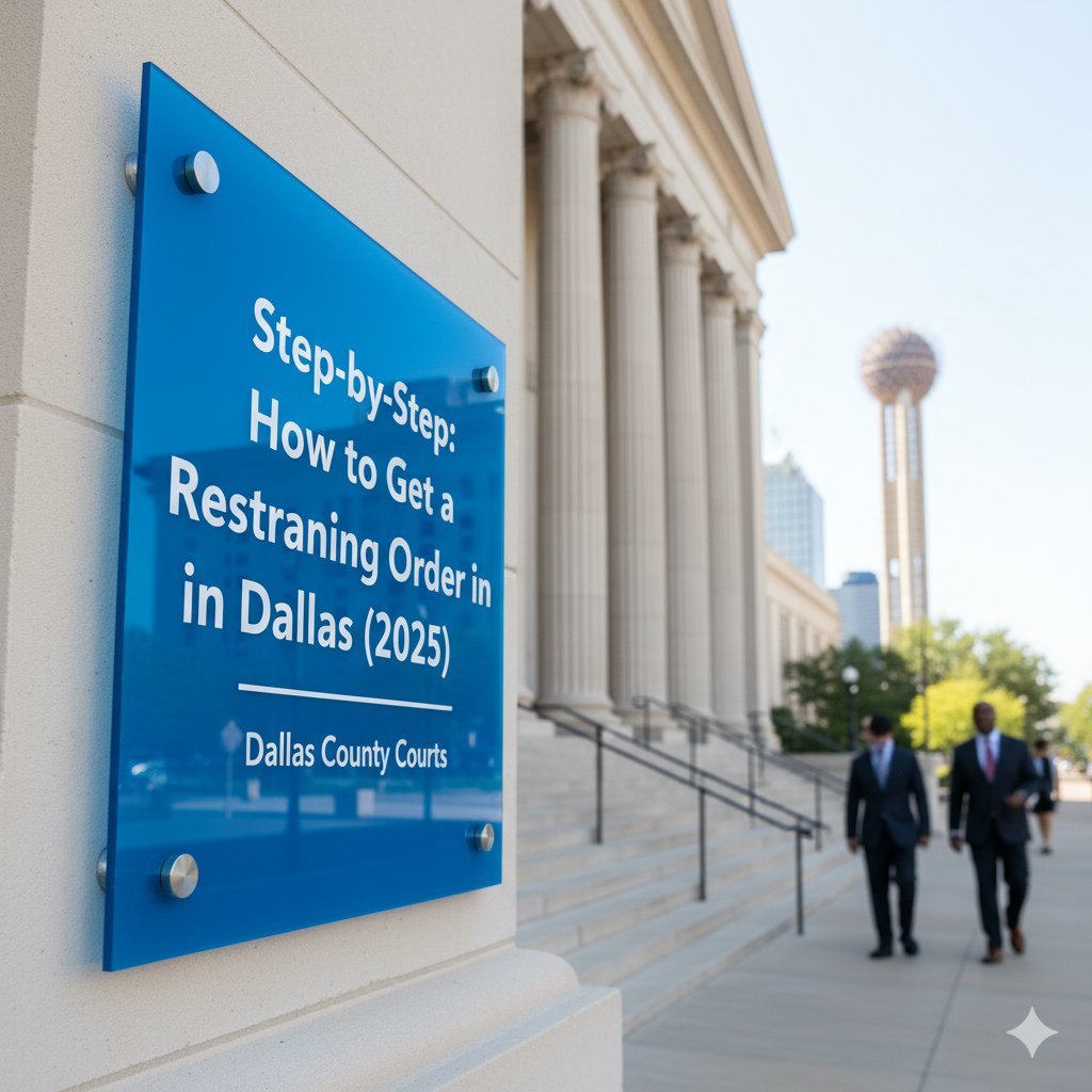 Step-by-Step: How to Get a Restraining Order in Dallas (2025)